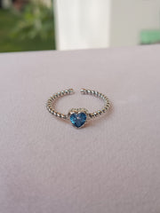 Anillo Blue Heart