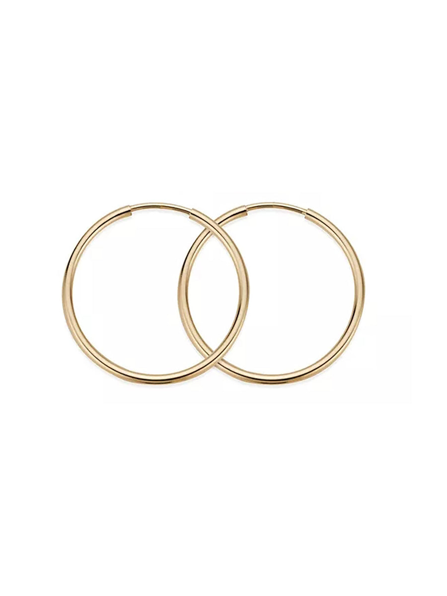 Aros 20MM chapados en oro