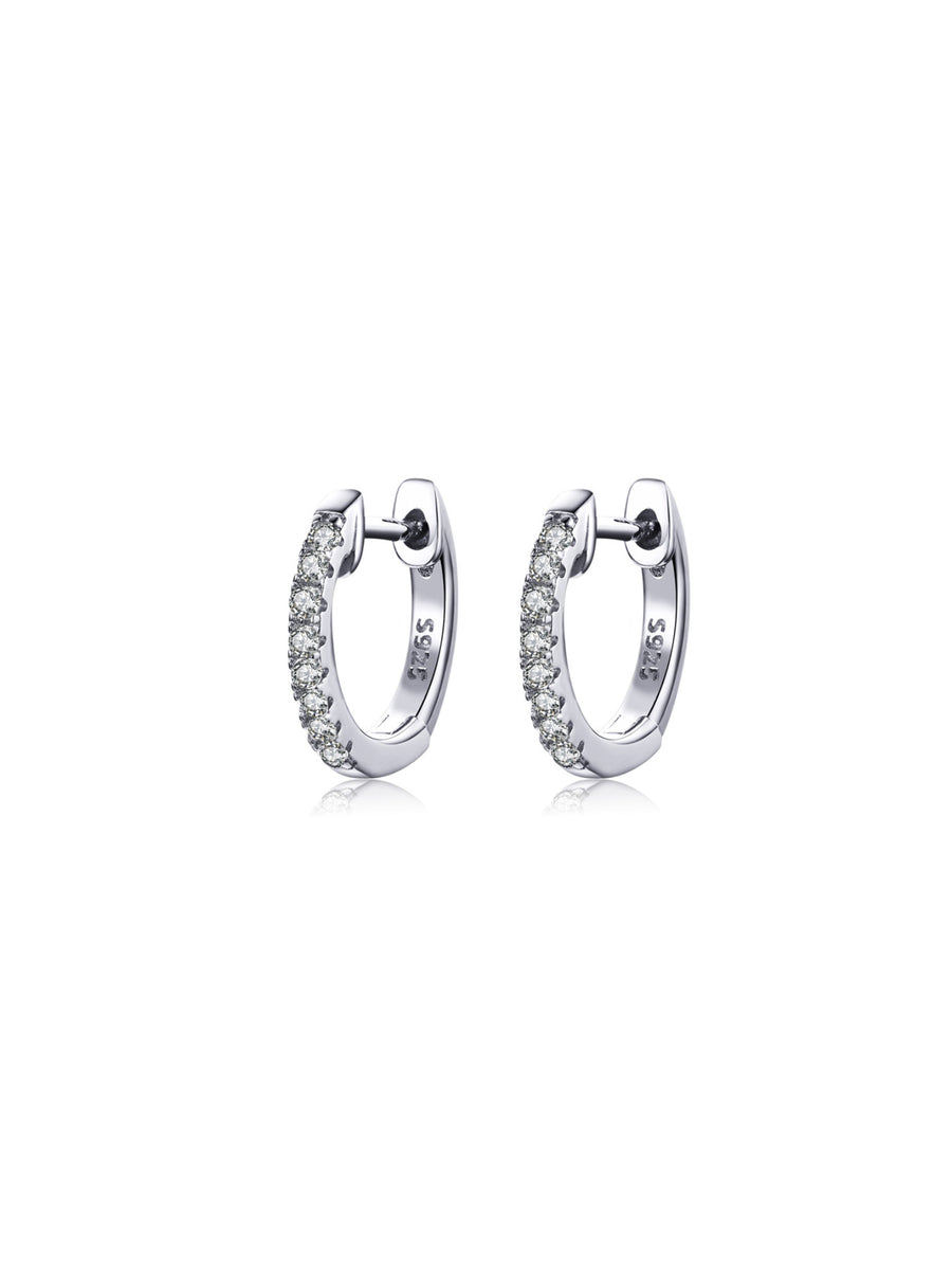 Aretes Basic Plata Circonitas