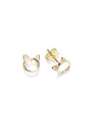 Pendientes Gatito Cute Gold