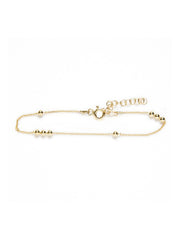 Pulsera bolitas oro