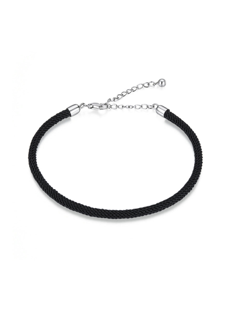 Pulsera cordón negro