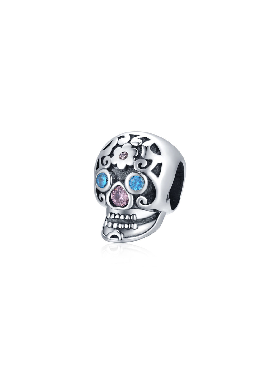 Charm calavera flor