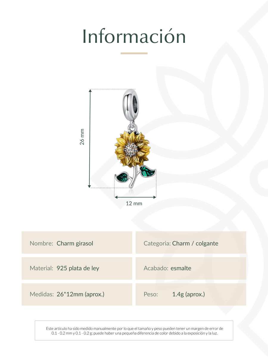 Charm girasol